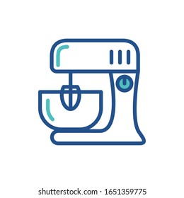 mixer kitchen icon collection, trendy style