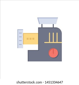 Mixer, Kitchen, Manual, Mix  Flat Color Icon. Vector icon banner Template
