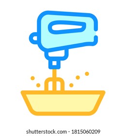 mixer kitchen tool color icon vector. mixer kitchen tool sign. isolated symbol illustration