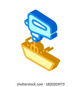 Mixer Küchenwerkzeug isometrische Icon Vektorgrafik. Mikrokocher-Symbol einzelne Symbolillustration