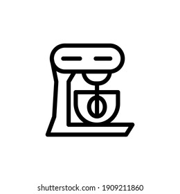 mixer kitchen vector line icon