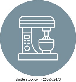 Mixer line circle icon vector image. Can also be used for web apps, mobile apps and print media.