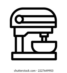 mixer line icon illustration vector graphic