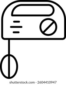 Mixer Line Vector Icon Design