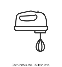 Mixer, linear icon. Line with editable stroke