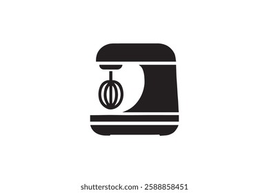 Mixer machine icon vector silhouette isolated in white background