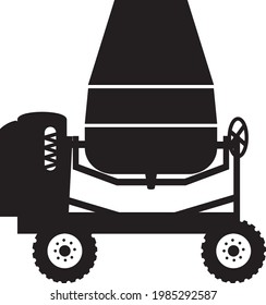 Mixer machine vector icon illustration black and white