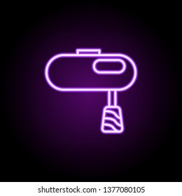 mixer neon icon. Elements of web set. Simple icon for websites, web design, mobile app, info graphics