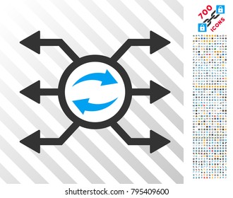 Mixer Node Links icon with 7 hundred bonus bitcoin mining and blockchain design elements. Vector illustration style is flat iconic symbols design for crypto-currency apps.