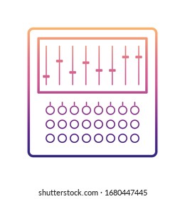 mixer nolan icon. Simple thin line, outline vector of Media icons for ui and ux, website or mobile application