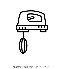 Mixer outline vector icon