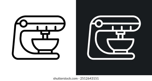 Vektorgrafik mit umrissenem Mixer.