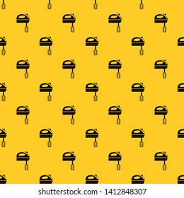 Mixer pattern seamless vector repeat geometric yellow for any design