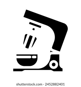 mixer restaurant equipment glyph icon vector. mixer restaurant equipment sign. isolated symbol illustration