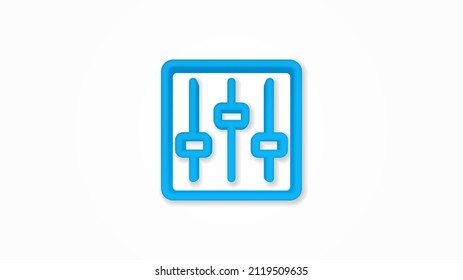 Mixer, Setup realistic icon. 3d vector illustration. Isolated line color pictogram. Transparent shadows