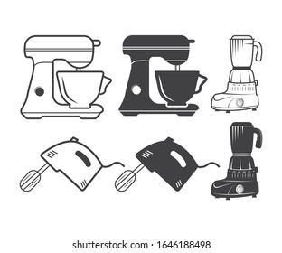 Ilustración vectorial de símbolo de signo de mezclador