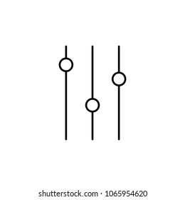 mixer switches icon. Element of simple icon for websites, web design, mobile app, info graphics. Thin line icon for website design and development, app development  on white background