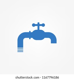 Mixer tap. Kitchen faucet. Vector