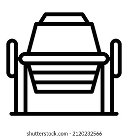 Mixer tool icon outline vector. Concrete cement. Machine mix