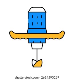 mixer tool line icon vector. mixer tool sign. isolated symbol illustration