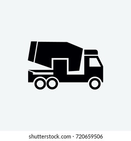 mixer truck icon vector