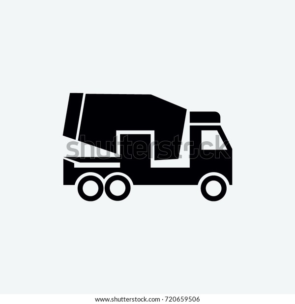 mixer truck icon
vector
