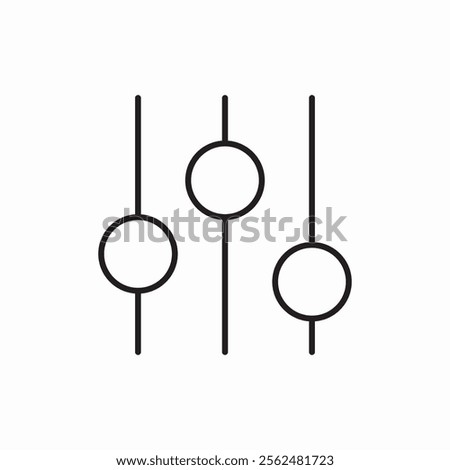 mixer tuner icon sign vector
