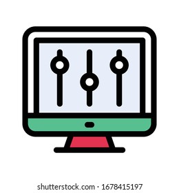 mixer vector flat color icon 