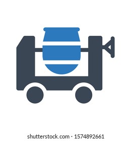 mixer vector glyph color icon 