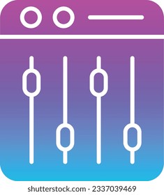 Icono de vector mezclador. Se puede usar para imprimir, móviles y aplicaciones web.