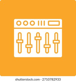 Icono de Vector del mezclador. Se puede utilizar para aplicaciones de impresión, móviles y de Web.
