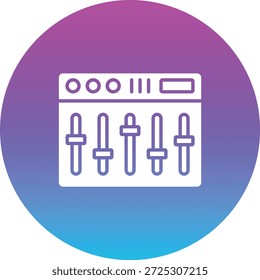 Icono de Vector del mezclador. Se puede utilizar para aplicaciones de impresión, móviles y de Web.