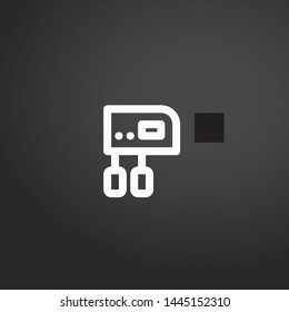 Mixer vector icon. Mixer concept stroke symbol design. Thin graphic elements vector illustration, outline pattern for your web site design, logo, UI. EPS 10.