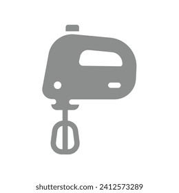 Mixer vector icon. Handmixer simple symbol.