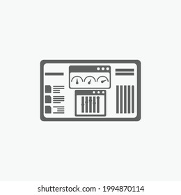 mixer vector icon illustration sign 