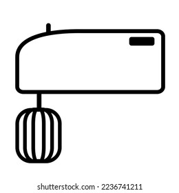 mixer vector icon isolated on white background, vector illustration, cook wear, kitchen wear