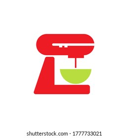 mixer vector icon logo design