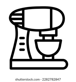 Mixer Vector Line Icon Design