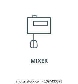 Mixer vector line icon, linear concept, outline sign, symbol