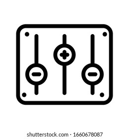 icono de línea delgada vectorial mezclador 
