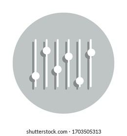 mixer, volume, configuration badge icon. Simple glyph, flat vector of Business icons for ui and ux, website or mobile application