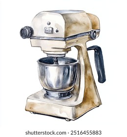 mixer watercolor clipart illustration isolated