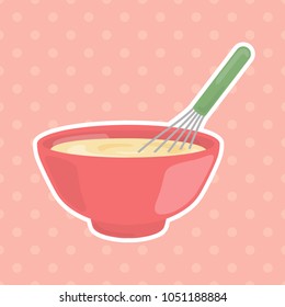 mixing bowl and Beater, Wire Whisk, Balloon Whisk svg