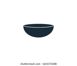 Mixing Bowl Icon Vector Logo Template Illustration Design