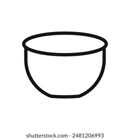 Mixing bowl kitchen icon vector design templates simple and modern
