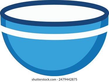 mixing bowl vector icon minimalistic design, vector icon of minimalistic mixing bowl
