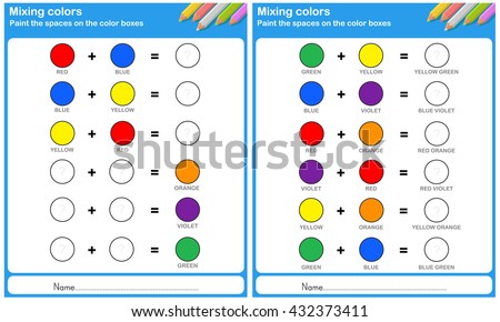 Mixing color - paint the space on the color wheel