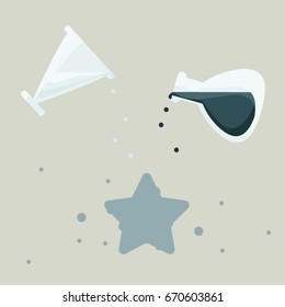 Mixing color - vector illustration