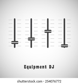 mixing console faders 