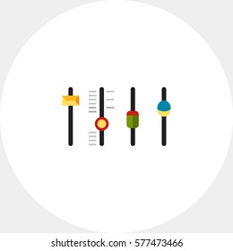 Mixing Console Faders Icon